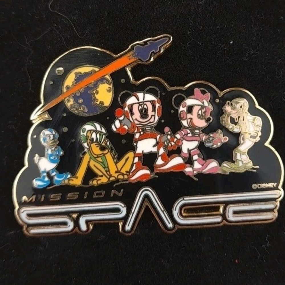 Disney Pin Mission Space Fabulous 5 Mickey Minnie Donald Pluto Goofy 2003 Tradin